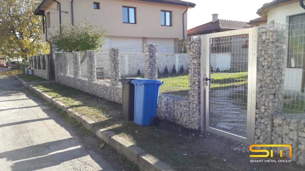 Комбинирана ограда габиони пана Костинброд
